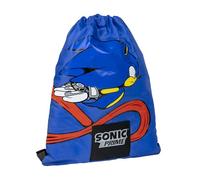 CERDÁ LIFE'S LITTLE MOMENTS Sac d'école pour enfants Sonic Prime - Bleu - Imprimé Sonic - Fermeture par cordon - 30 x 39 cm - Idéal pour la maternelle - Produit original conçu en Espagne