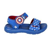 CERDÁ LIFE'S LITTLE MOMENTS Sandales Avengers pour enfants - Taille 24-100% caoutchouc EVA - Sandales de plage - Imprimé Captain America - Produit Original Fabriqué en Espagne