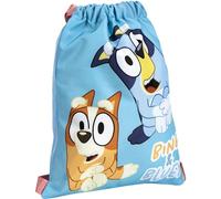 CERDÁ LIFE'S LITTLE MOMENTS Saquito Escolar Mochila Saco Infantil Con Cierre de Cordón Y Diseño Oficial de Bluey, Ligera, Sac Scolaire Mixte Enfant, Bleu, 27.0x33.0x1.0 cm