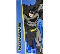 CERDÁ LIFE'S LITTLE MOMENTS Serviette de Bain Batman - Bleu et Jaune - 70x140cm - 100% Polyester 250 GSM - Petite Serviette - Imprimé Batman - Produit Original Fabriqué en Espagne