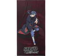 CERDÁ LIFE'S LITTLE MOMENTS Serviette de Bain Enfant Naruto - Marron et Noir - 70x140 cm - 100% Polyester 240 GSM - Petite Serviette - Imprimé Itachi Uchiha - Produit Original Fabriqué en Espagne