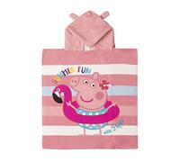 CERDÁ LIFE'S LITTLE MOMENTS Serviette Poncho Enfant avec Capuche de Peppa Pig de 50 x 115 cm-Licence Officielle de Hasbro, Multicolore, Moyene Fille
