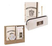 CERDÁ LIFE'S LITTLE MOMENTS - Set de Papeterie DurableGryffindor [ Poudlard ] Comprend un Cahier A5-21 x 13 cm - Avec Reliure Japonaise, une Trousse en Toile de Coton et un Stylo à Bille Noir