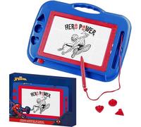 CERDÁ LIFE'S LITTLE MOMENTS Set de papeterie magnétique Spiderman - Kit scolaire pour enfant avec tableau effaçable, marqueurs et accessoires | Idéal pour dessiner et apprendre avec Spidey