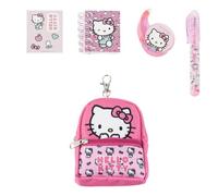 CERDÁ LIFE'S LITTLE MOMENTS Set de papeterie mini sac à dos dimensions sac à dos Hello Kitty 19,5 x 22,5 x 4,5 cm, unisexe, enfants, Mod. 37, Modèle : Taille 37, 19.5x22.5x4.5 cm