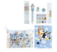 CERDÁ Set papeterie scolaire Eva Bluey pour enfants – trousse complète, crayons et marqueurs