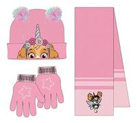 CERDÁ LIFE'S LITTLE MOMENTS Set d'hiver pour enfant, bonnet, gants et écharpe Pat' Patrouille - Ensemble thermique, idéal froid 3 pièces, standard (lot de 3) unisexe pour enfants