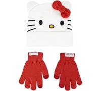 CERDÁ LIFE'S LITTLE MOMENTS Set Gorro Y Guantes Hello Kitty Suaves Y Licencia Oficial-Ropa Térmica Infantil Ideal Frío Ensemble 2 pièces, Taille Unique (Lot de 2) Mixte Enfant
