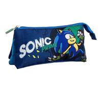 CERDÁ LIFE'S LITTLE MOMENTS Sonic Prime Grande Trousse à Crayons résistante et Multifonction pour garçons et Filles, Bleu, Trousse compacte, Fermeture sécurisée, Facile à Transporter