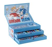 CERDÁ LIFE'S LITTLE MOMENTS Sonic The Hedgehog Mallette à colorier avec poignée pratique pour les voyages