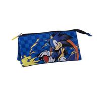 CERDÁ Life's Little Moments Sonic The Hedgehog Trousse Triple Bleu