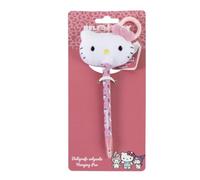 CERDÁ LIFE'S LITTLE MOMENTS Stylo Hello Kitty avec Peluche | Stylo à suspendre Hello Kitty avec peluche et anneau, idéal pour écrire, décorer la trousse ou l'emporter dans le sac à dos.
