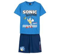 CERDÁ LIFE'S LITTLE MOMENTS T-shirt et short Sonic - Couleur bleue - Taille 5 ans - Ensemble enfant - Fabriqué en 100% coton 220 g/m2 - Impression Sonic - Produit original conçu en Espagne