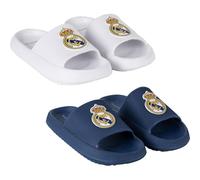CERDÁ LIFE'S LITTLE MOMENTS Tongs de plage EVA Real Madrid pour enfants et adultes, Chaussures officielles légères et antidérapantes | Sandales d'été unisexes, blanc, 36/37 EU