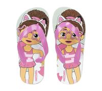 CERDÁ LIFE'S LITTLE MOMENTS Tongs pour enfants Gabby's Dollhouse - Blanc et rose - Taille 24/25-100% EVA - Tongs pour garçons et filles - Produit Original Fabriqué en Espagne
