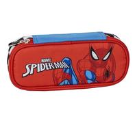CERDÁ LIFE'S LITTLE MOMENTS Trousse à Crayons Ovale Spiderman - Rouge - 8,5 x 5 x 22,5 cm - Fermeture à glissière - Polyvalente et Durable - Produit Original conçu en Espagne