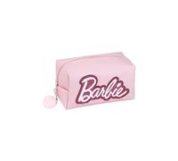 CERDÁ LIFE'S LITTLE MOMENTS - Trousse de Toilette de Voyage Barbie - Rose - Grande Capacité de Rangement - Fermeture à glissière - Impression Barbie - Produit Original