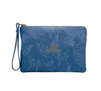 CERDÁ Trousse de voyage Life's Little Moments Stitch – Grande capacité, fermeture éclair, bleue