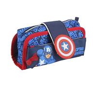 CERDÁ Trousse multipoches à scratch Marvel 2700000304 Bleu 22 x 12 x 7 cm