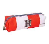 CERDÁ LIFE'S LITTLE MOMENTS Trousse Fourre-tout Harvard - Rouge et Blanche - 20x5,5x5,5 cm - Trousse en Polyester - Fermeture Éclair - Motif Harvard - Produit Original Conçu en Espagne