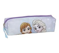 CERDÁ LIFE'S LITTLE MOMENTS Trousse La Reine des Neiges - Couleur bleue - 20 x 5,5 x 5,5 cm - Fabriquée en polyester - Fermeture éclair - Imprimé Elsa et Anna - Produit original conçu en Espagne, bleu
