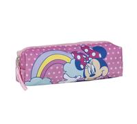 CERDÁ LIFE'S LITTLE MOMENTS Trousse Minnie Mouse - Couleur Rose - 20 x 5,5 x 5,5 cm - Fabriquée en Polyester - Fermeture éclair - Imprimé Minnie - Produit Original conçu en Espagne, Rose, Trousse