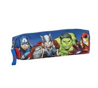 CERDÁ LIFE'S LITTLE MOMENTS Trousse rectangulaire Avengers - Couleur Bleue - 20 x 5,5 x 5,5 cm - Fabriquée en Polyester - Fermeture éclair - Produit Original conçu en Espagne, Bleu, Trousse