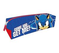 CERDÁ LIFE'S LITTLE MOMENTS Trousse rectangulaire Sonic - Couleur Bleue - 20 x 5,5 x 5,5 cm - Fabriquée en Polyester - Fermeture éclair - Produit Original conçu en Espagne, Bleu, Trousse fourre-Tout