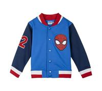 CERDÁ LIFE'S LITTLE MOMENTS Veste Spiderman de Baseball en coton brossé pour enfants et adolescents, bleu, 5 ans