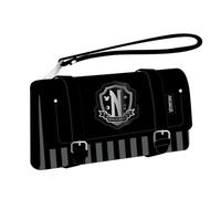 Cerda LIFE'S LITTLE MOMENTS Wednesday Portefeuille unisexe en similicuir pour adulte, noir, standard, Noir, Estándar