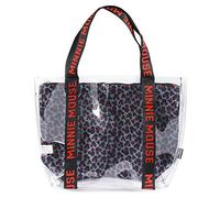Cerdá Mixte enfant 2100002899 Sac de plage transparent avec compartiment int rieur imprim par Minnie Mouse, Multicolore (Gris), L: 39cm/l: 33cm/H: 10cm EU