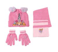 CERDÁ – Set hiver enfant Pat' Patrouille – Bonnet, gants et écharpe 3 pièces unisexe (lot de 3)