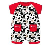 Cerdá Pelele Bebe Niño De Disney Mickey Mouse - 12 Meses 100% Algodon, Grenouillère Bébé garçon, Rojo, XL