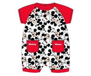 Cerdá Pelele Bebe Niño De Disney Mickey Mouse - 12 Meses 100% Algodon, Grenouillère Bébé garçon, Rojo, XL