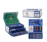 Artesanía Cerdá – Trousse de papeterie Real Madrid – Marqueurs & crayons de couleur – Blanc