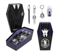 Coffret de papeterie - - Wednesday - Noir/Gris - Intérieur - Design élégant