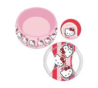 Cerdá Set pour animal de compagnie Hello Kitty - Sac et gamelle - Rose - 21 x 21 x 8.8 cm