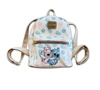 Cerda Stitch & Angel - Sac Dos Similicuir Noir, Noir