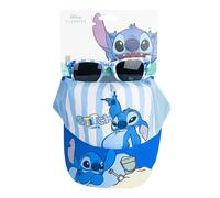 CERDÁ Life's Little Moments – Ensemble lunettes de soleil et casquette Stitch, bleu, taille unique