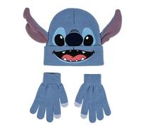 CERDÁ LIFE'S LITTLE MOMENTS – Ensemble bonnet+gants Stitch sous licence, lot de 2, taille unique