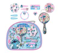 ARTESANÍA CERDÁ Ensemble de beauté enfant Disney Stitch – trousse transparente, miroir, accessoires