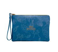CERDÁ Trousse de voyage Life's Little Moments Stitch – Grande capacité, fermeture éclair, bleue
