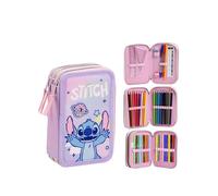 Cerdà – Trousse scolaire Giotto Stitch – marqueurs, crayons et stylos – Motif Disney