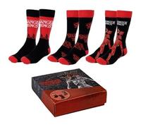 Cerda Stranger Things Lot de 3 paires de chaussettes pour femme dans une boîte cadeau, multicolores, 35-41, multicolore, 36-41