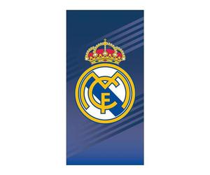 Cerdá Toalla en microfibre Real Madrid 70 cm x 140 cm, bleu - Serviette de bain pour supporter
