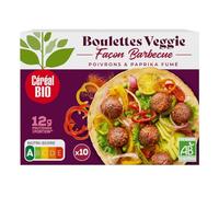 CÉRÉAL BIO - Boulettes Veggie au Paprika Fumé - Soja & Épices Fumées - Recette Végane - Plat Végétarien - Repas Prêt à Cuisiner en 6 min - Nutriscore A - 175 g (10 pièces)