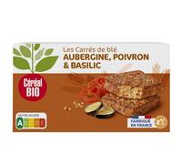 CÉRÉAL BIO - Carré de Blé Savoureux aux Aubergine et Poivron, 200G