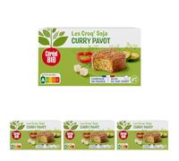 Céréal Bio Croq'Soja Curry et Pavot - Végan et Bio - Simple et Rapide À Réchauffer - 200 g (2 X 100 g) - 191880 (Lot de 4)