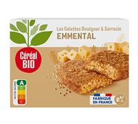 Céréal Bio Galettes Boulgour & Sarrasin à l'Emmental - Végétarien et Bio - Simple et Rapide à Réchauffer - 200g (2 x 100g) - 189250