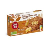 CEREAL BIO - Galettes gourmandes blé, oignon, pomme de terre et emmental Bio, 2 x 100g